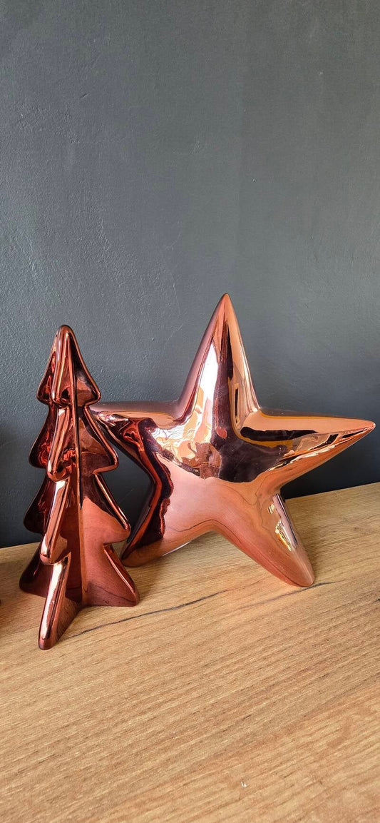 EGLO CATACOL Kerstset Rood – Kerstboom + Ster (Luxe Glossy Decoratieset)