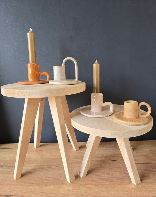 Kandelaar Sun Terracotta – Rustik Lys Aardewerk Dinerkaars Houder