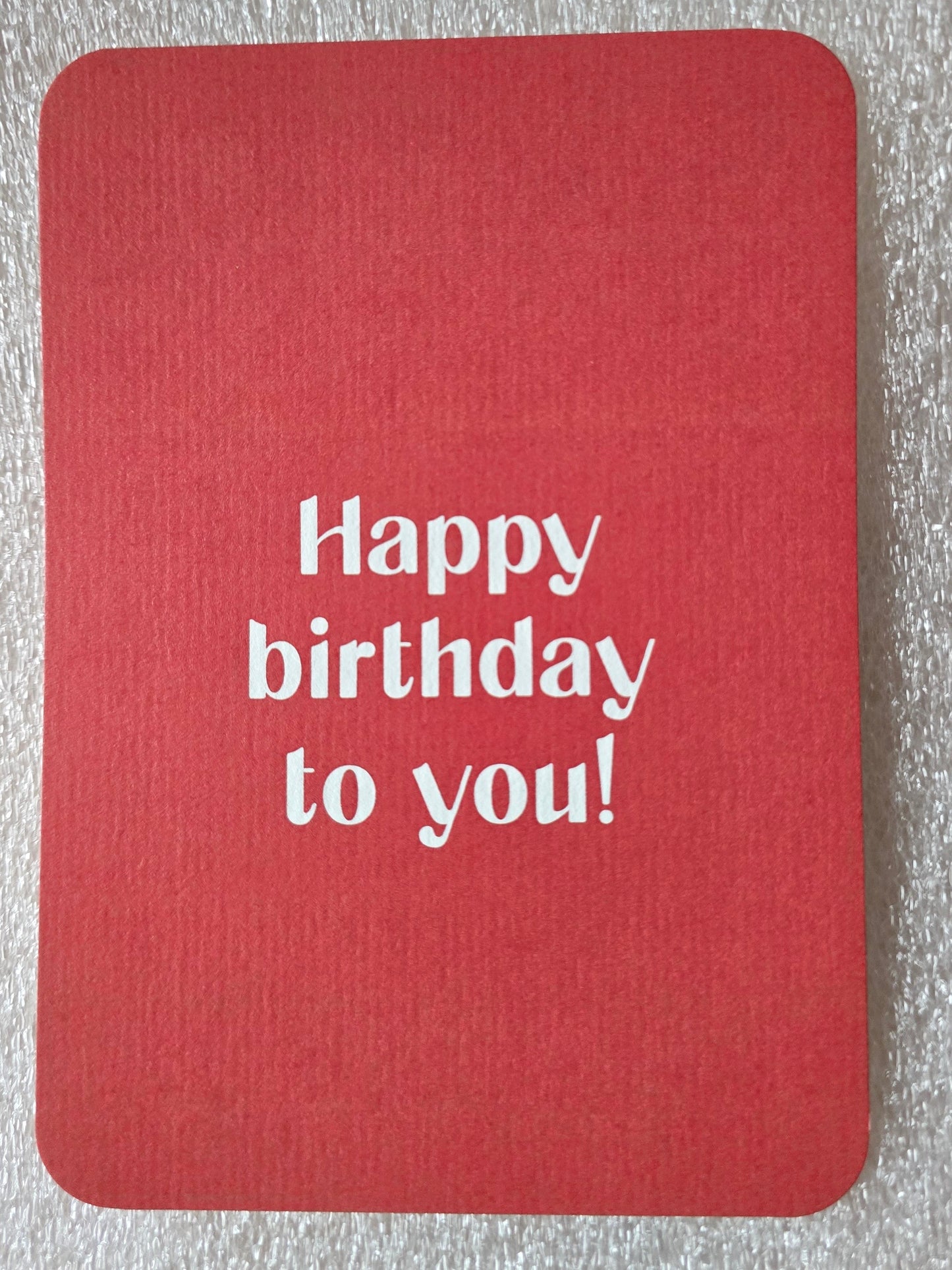 Kaart – Happy birthday to you!