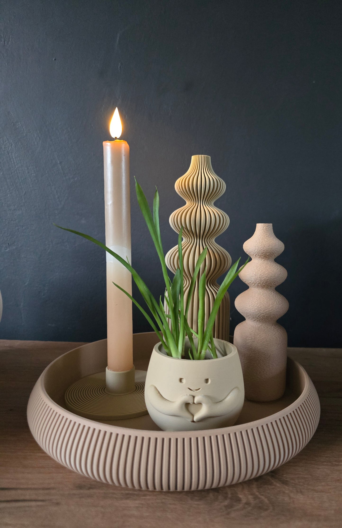 Nordic vaas Fuzzy – zachte minimalistische vaas