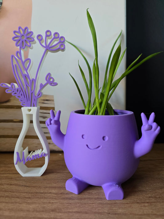 Planter Peace – klein potje met grote glimlach