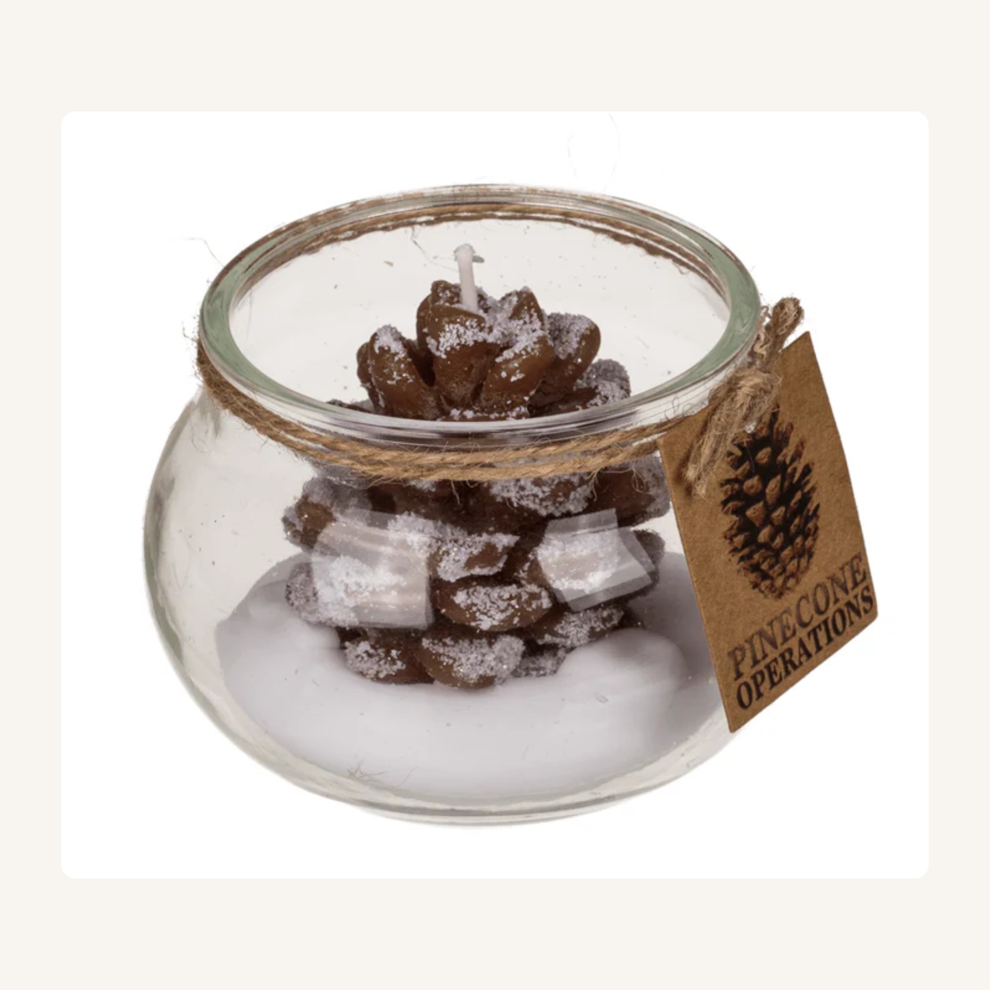 Out of the Blue – Dennenappelkaars in Glas (Winterse & Feestelijke Sfeermaker)