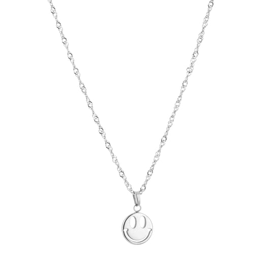 Smiley Necklace – Sunset Fashion (Silver & Gold)