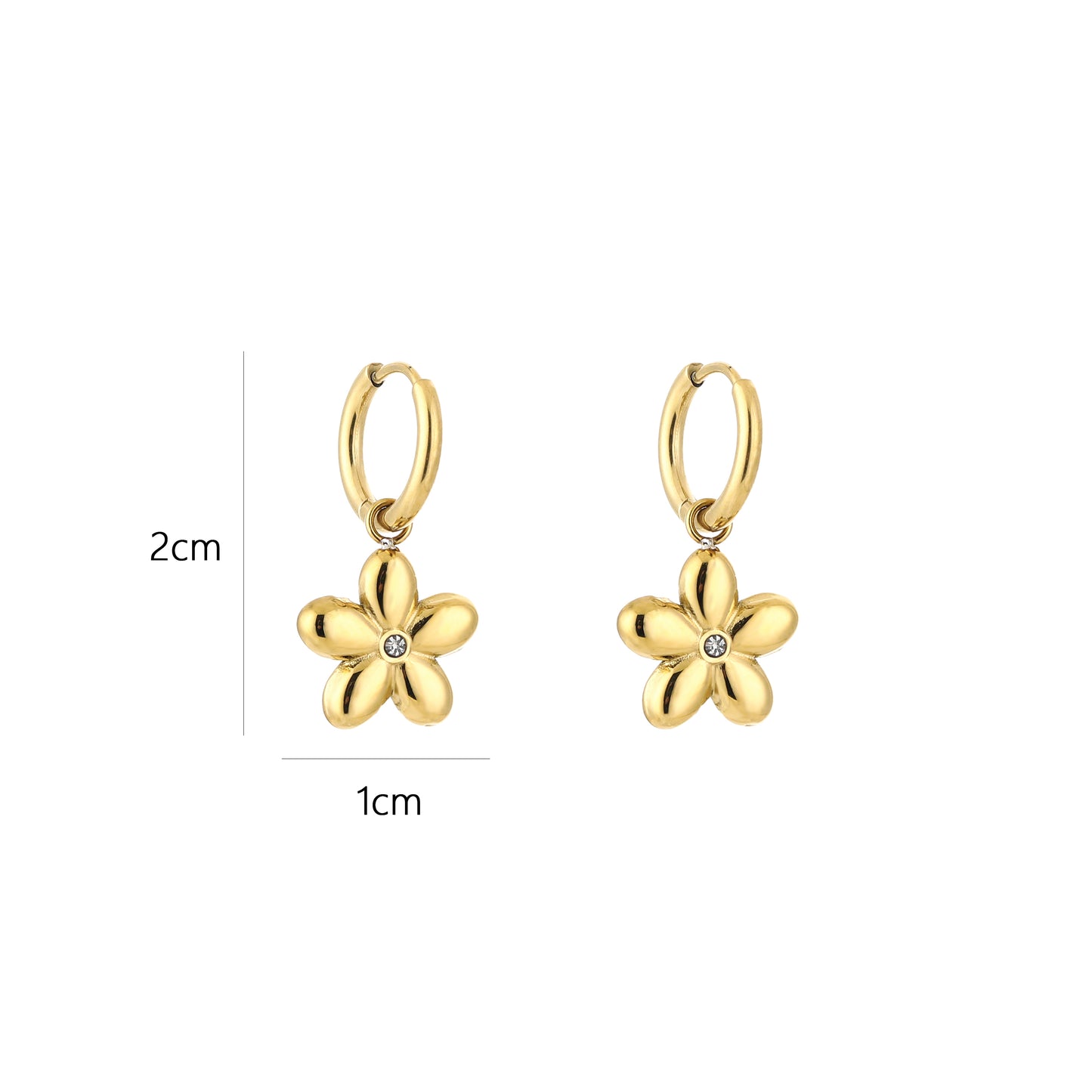 Bloem hoops – Bloom charm