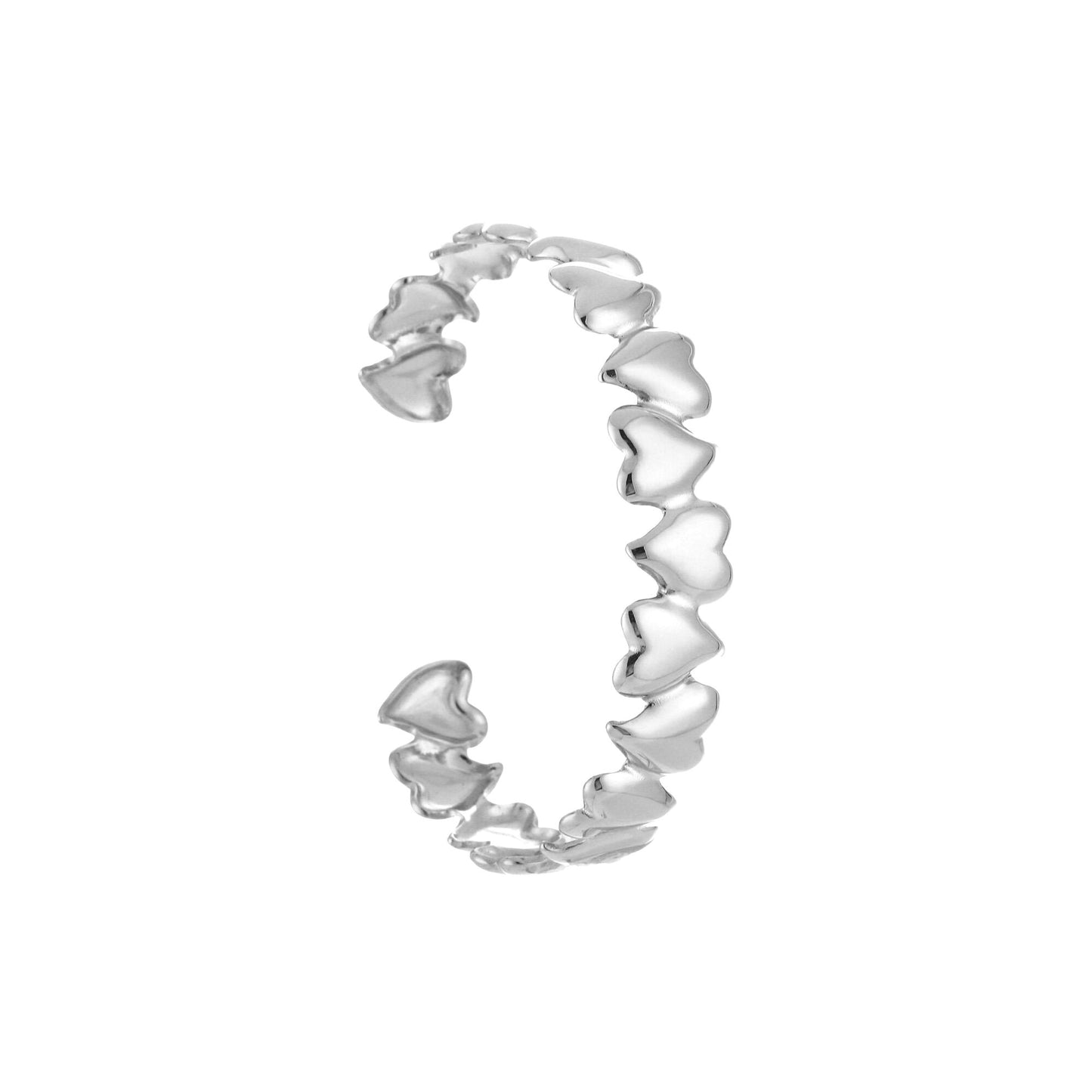 Heart Bangle Bracelet