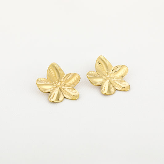 Floral Statement Earrings – Sunset Fashion (Gold & Silver)