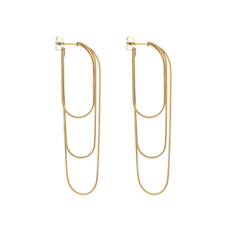 Multi Layer Drop Earrings