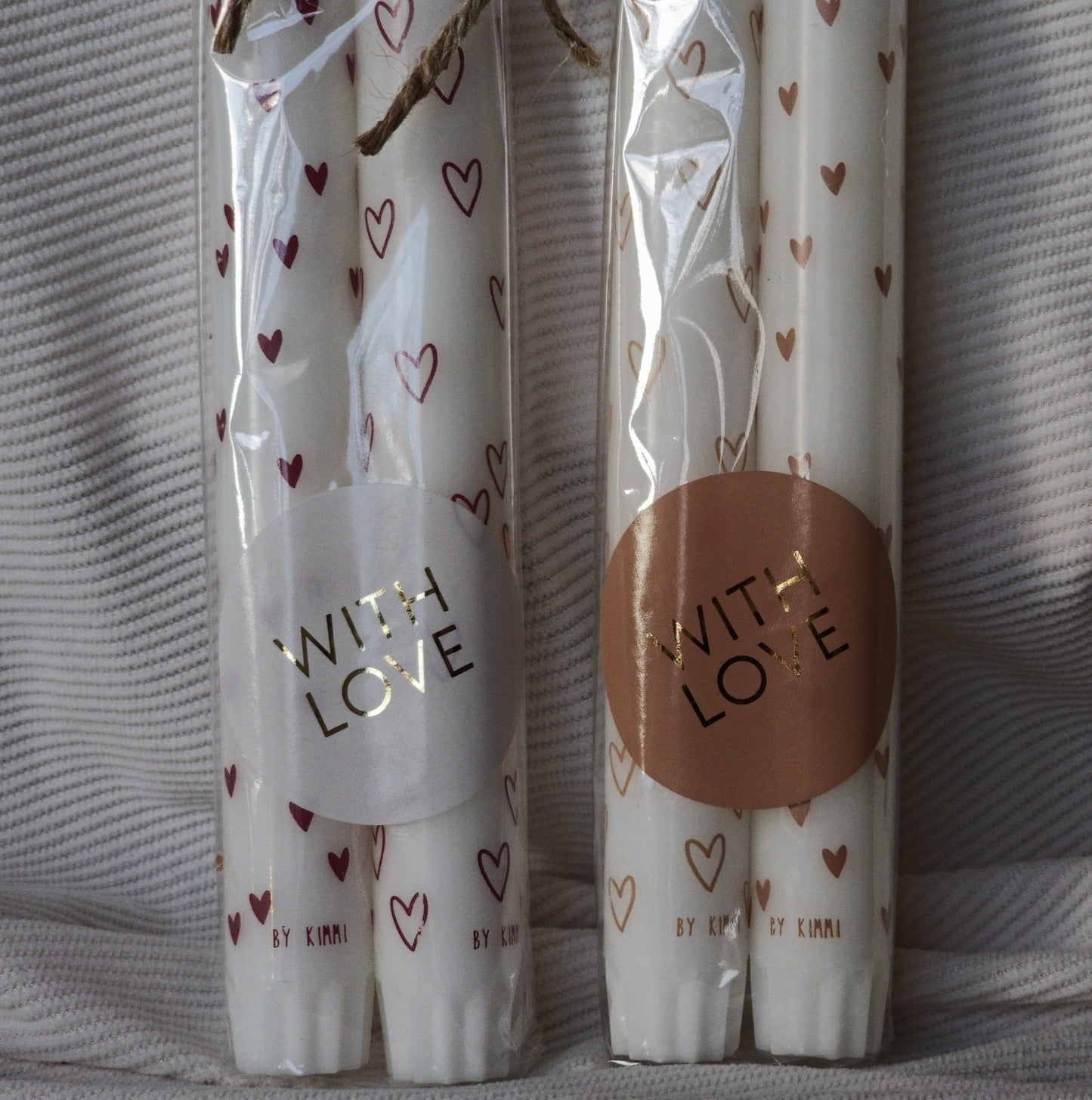 Giftset Rustik Lys Dinerkaarsen – 2 stuks