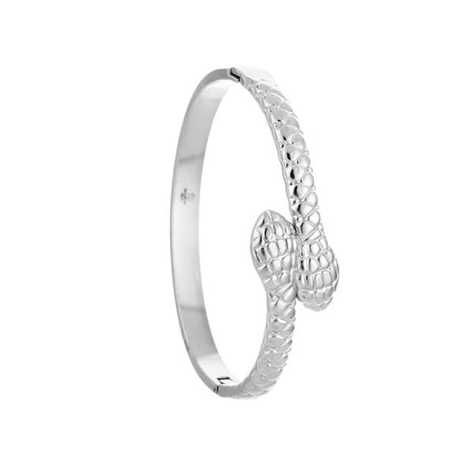 Goud/Zilver Slangen Bangle – Luxe Stainless Steel Armband met Slangmotief