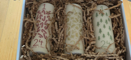Adventkaarsen Giftbox – Set van 3 | Rustik Lys