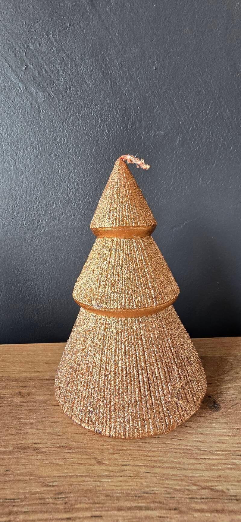 Kerstboom Kaars – Eglo | Goud & Brons (Feestelijke Kerstdecoratie)