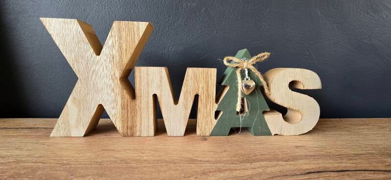 Houten XMAS Letters – Cozinezz Trading (Natuurlijke Kerstdecoratie)