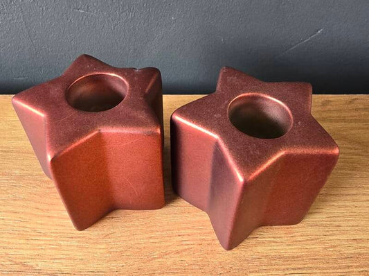 EGLO CATACOL Ster Kandelaar Rood – Keramiek (Feestelijk & Modern)