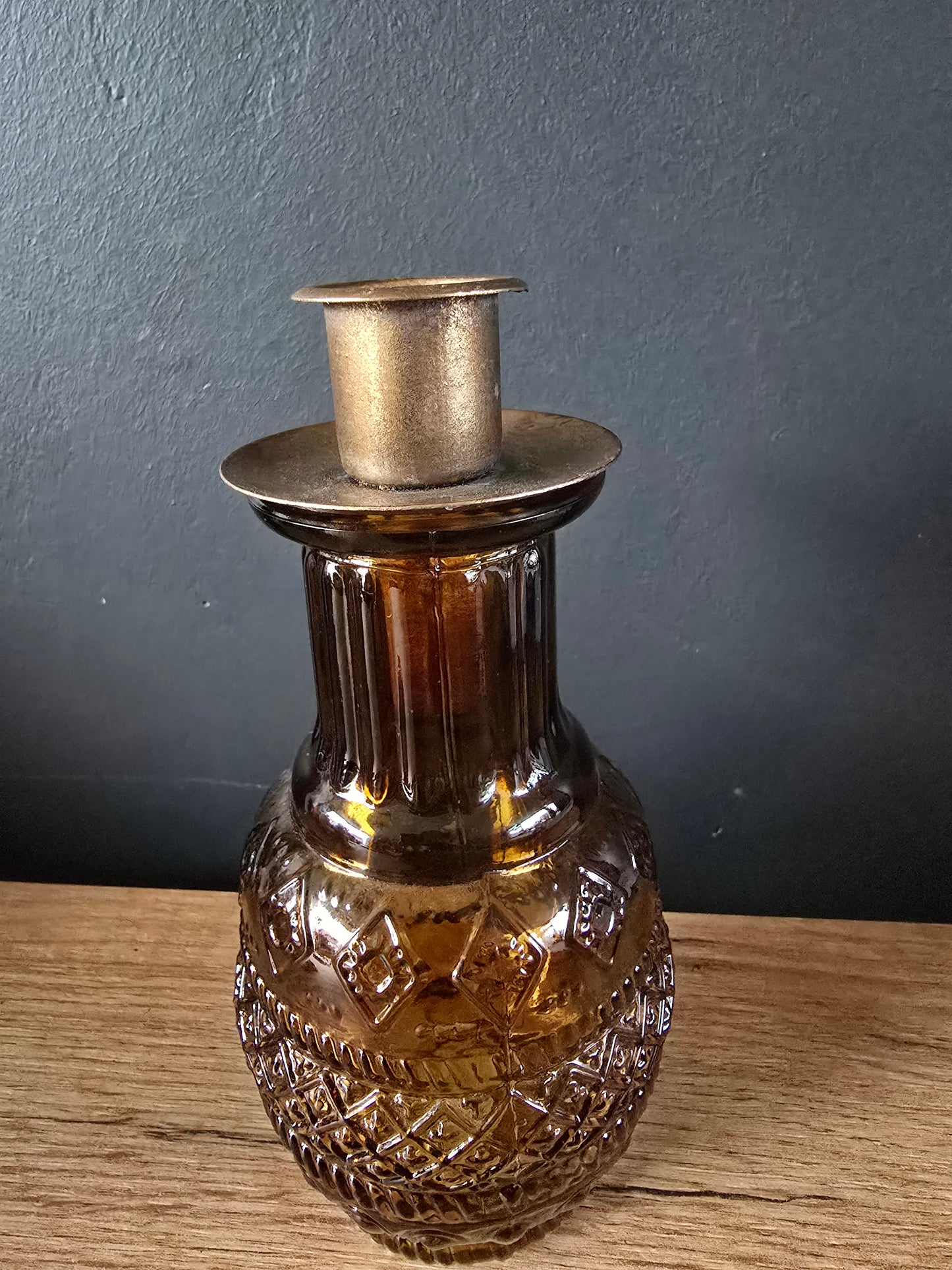 Amber kandelaar set met dienblad A