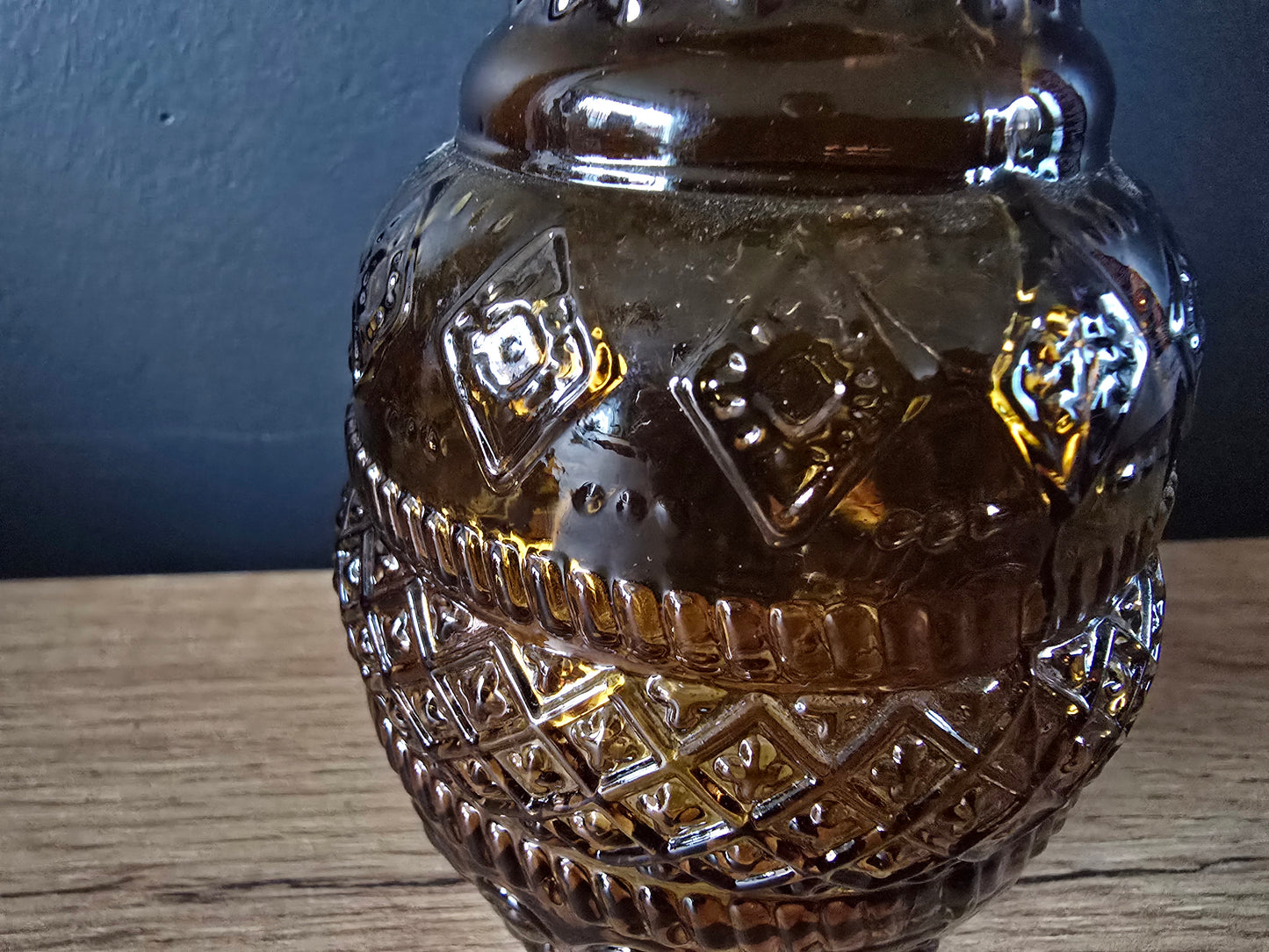 Amber kandelaar set met dienblad A