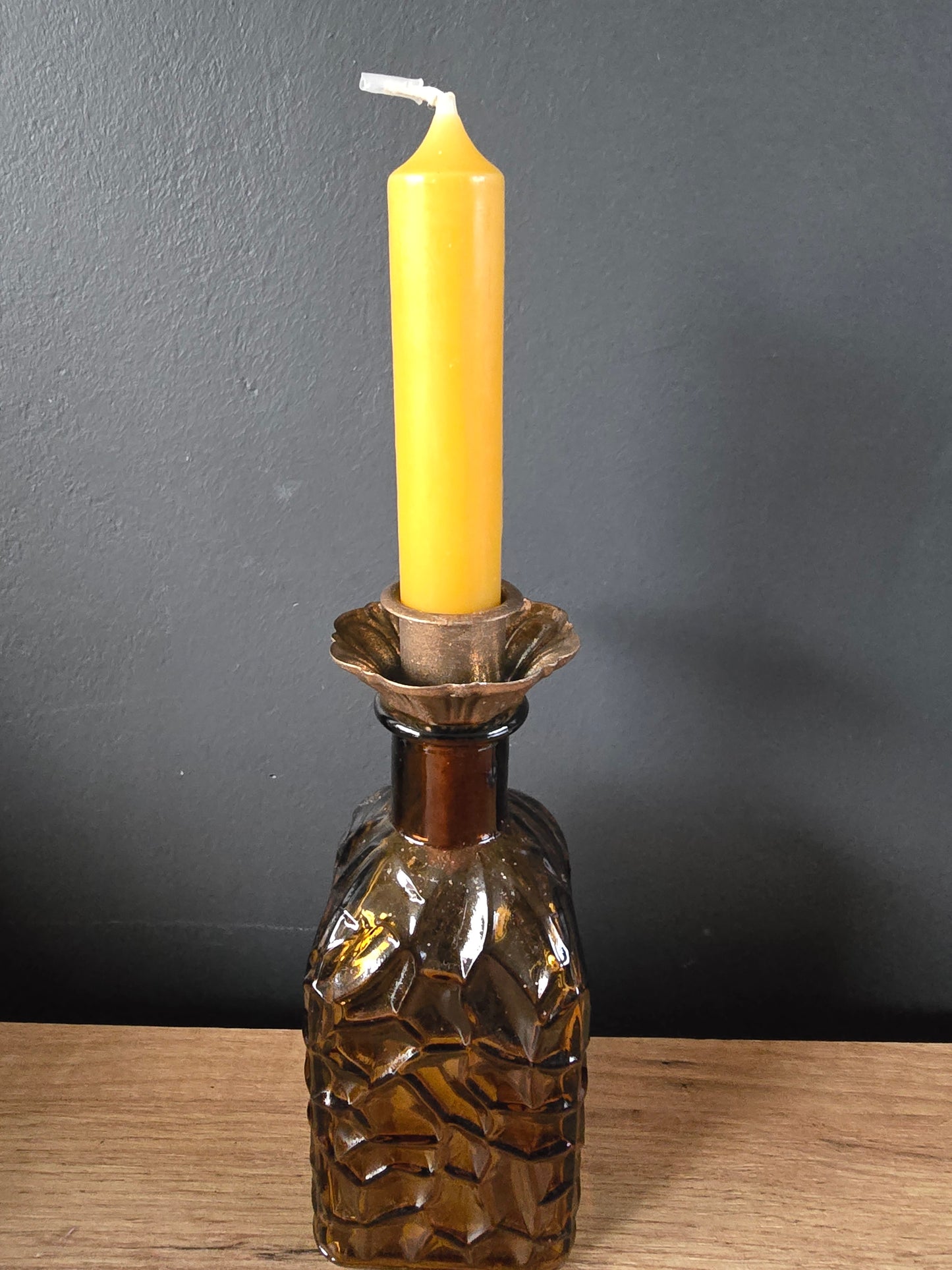 Amber kandelaar set B met dienblad