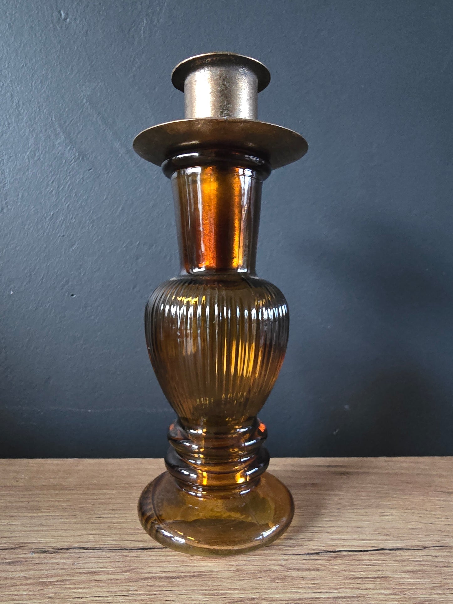 Amber kandelaar set met dienblad A