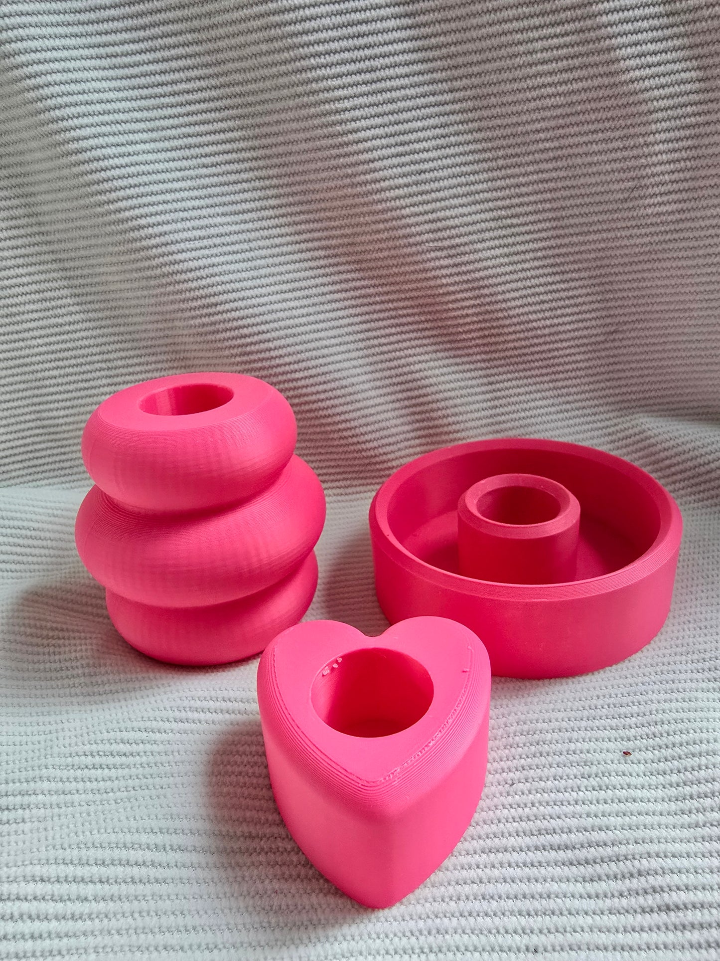 Hartjes kandelaar - verschillende kleuren