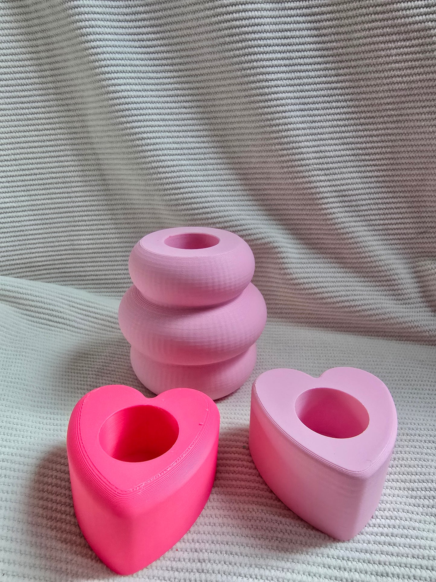 Hartjes kandelaar - verschillende kleuren