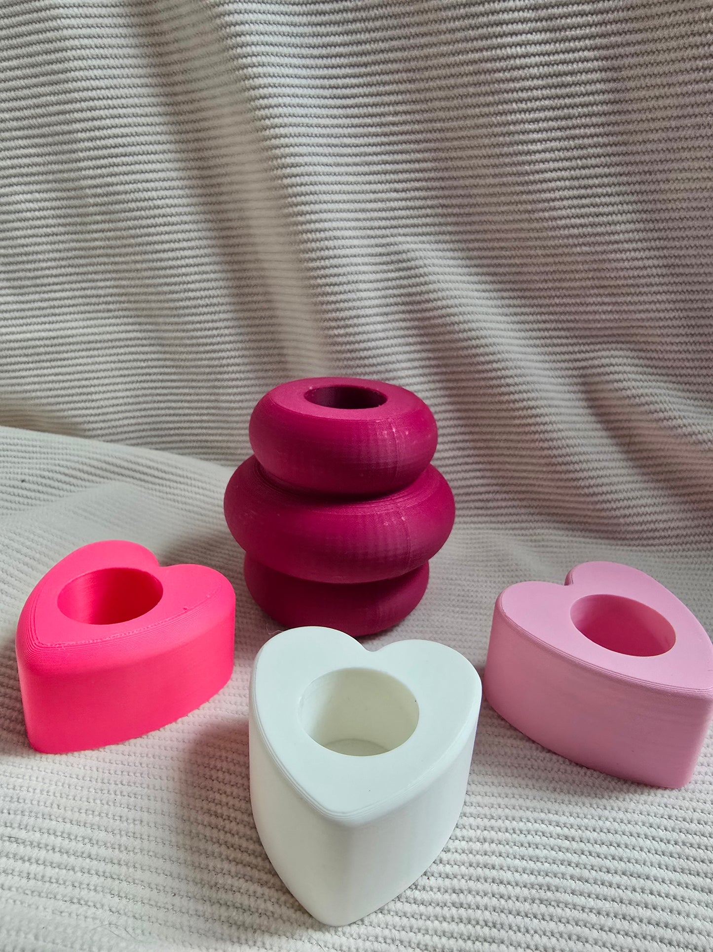 Hartjes kandelaar - verschillende kleuren
