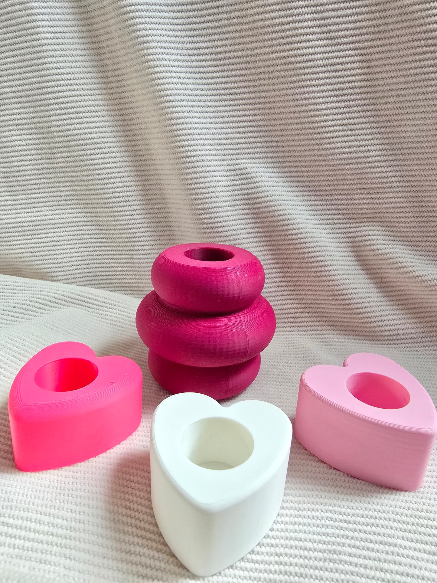 Hartjes kandelaar - verschillende kleuren