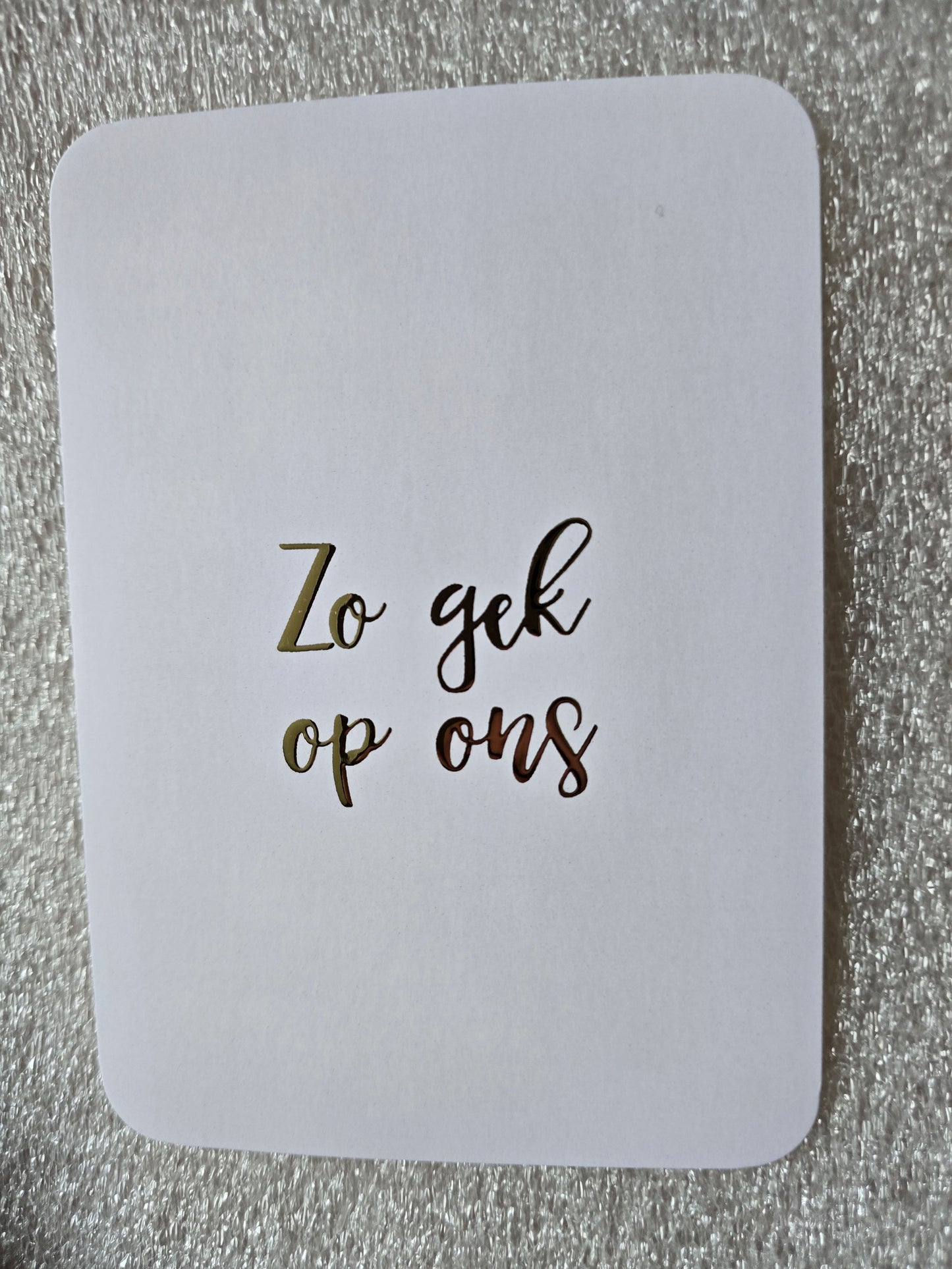 Kaart – Zo gek op ons