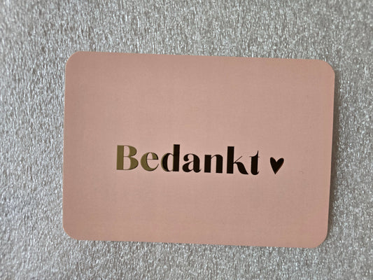 Kaart – Bedankt