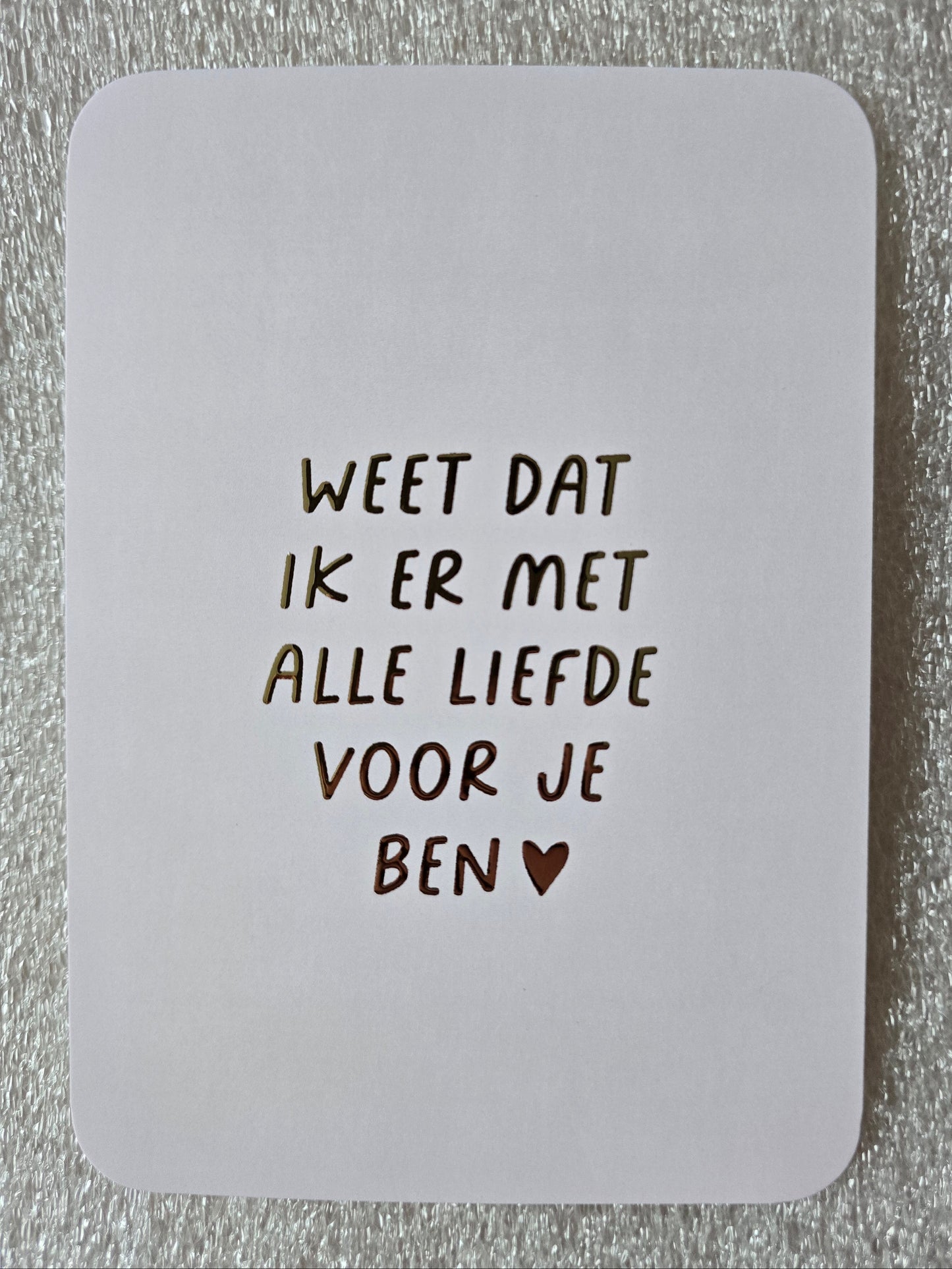 Kaart – Met alle liefde voor je