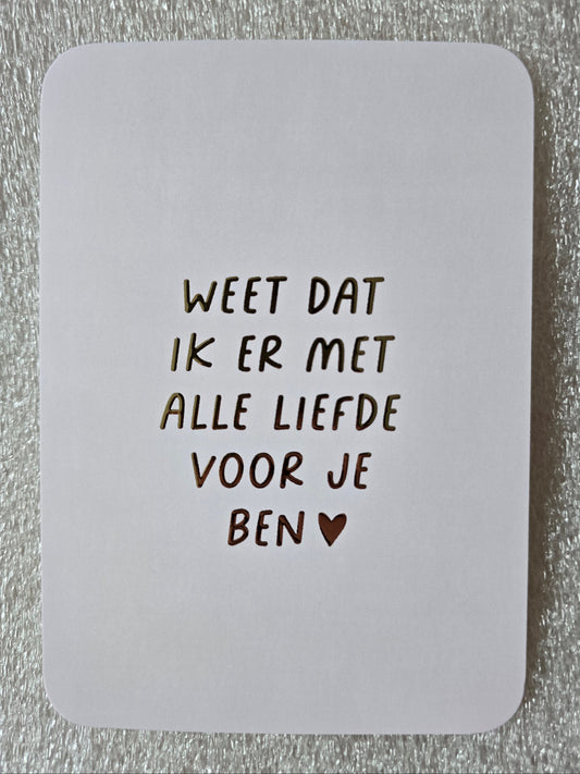 Kaart – Met alle liefde voor je