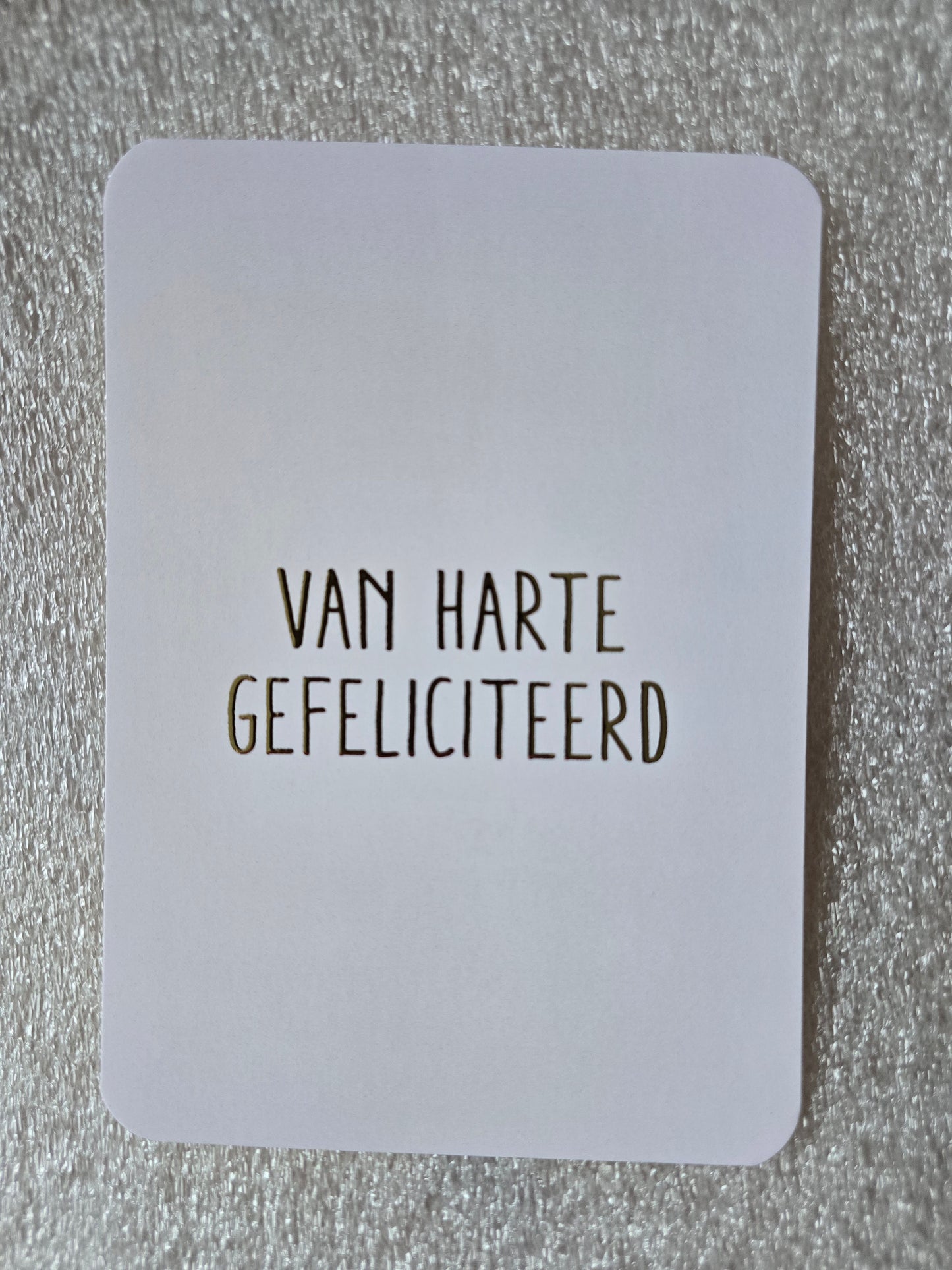 Kaart – Van harte gefeliciteerd