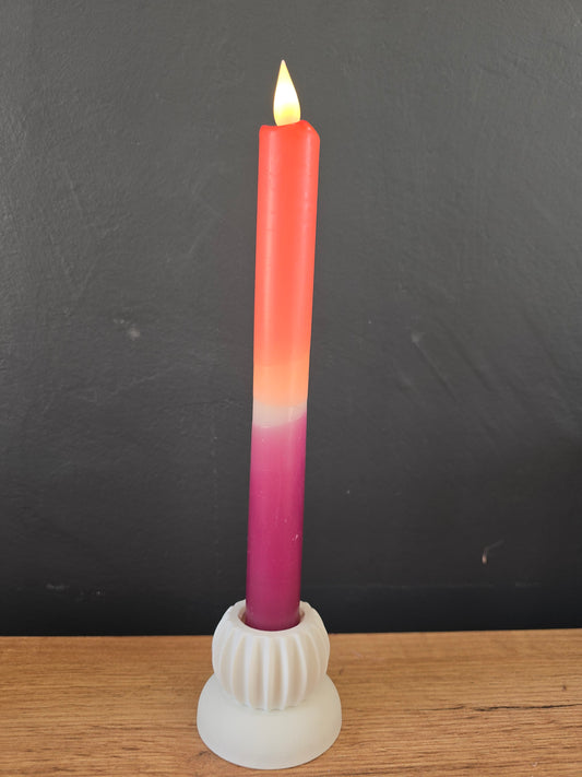 LED dinerkaars paars–wit–oranje