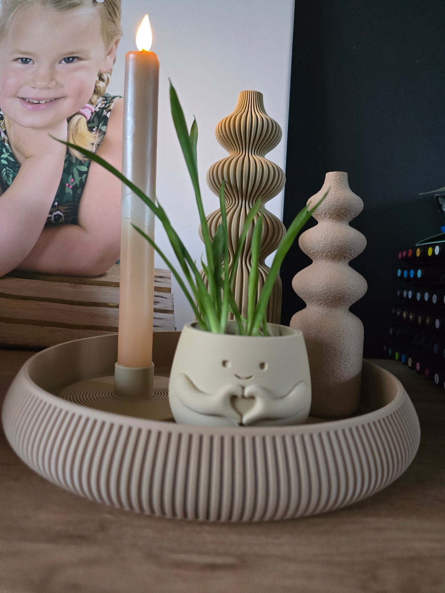 Kandelaar Balance – minimalistische LED kandelaar