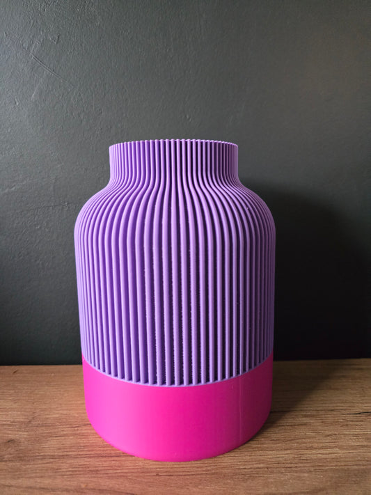 Japandi vaas Kyoto dual color roze paars