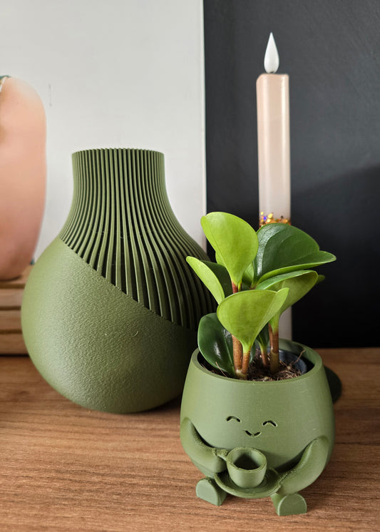 Mini plantenpotje koffie – schattige plantenhouder