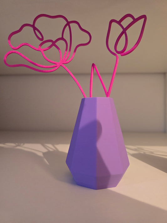 Mini vaasje met bloem