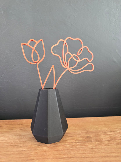 Mini vaasje met bloem
