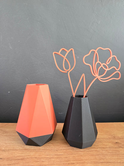 Mini vaasje met bloem