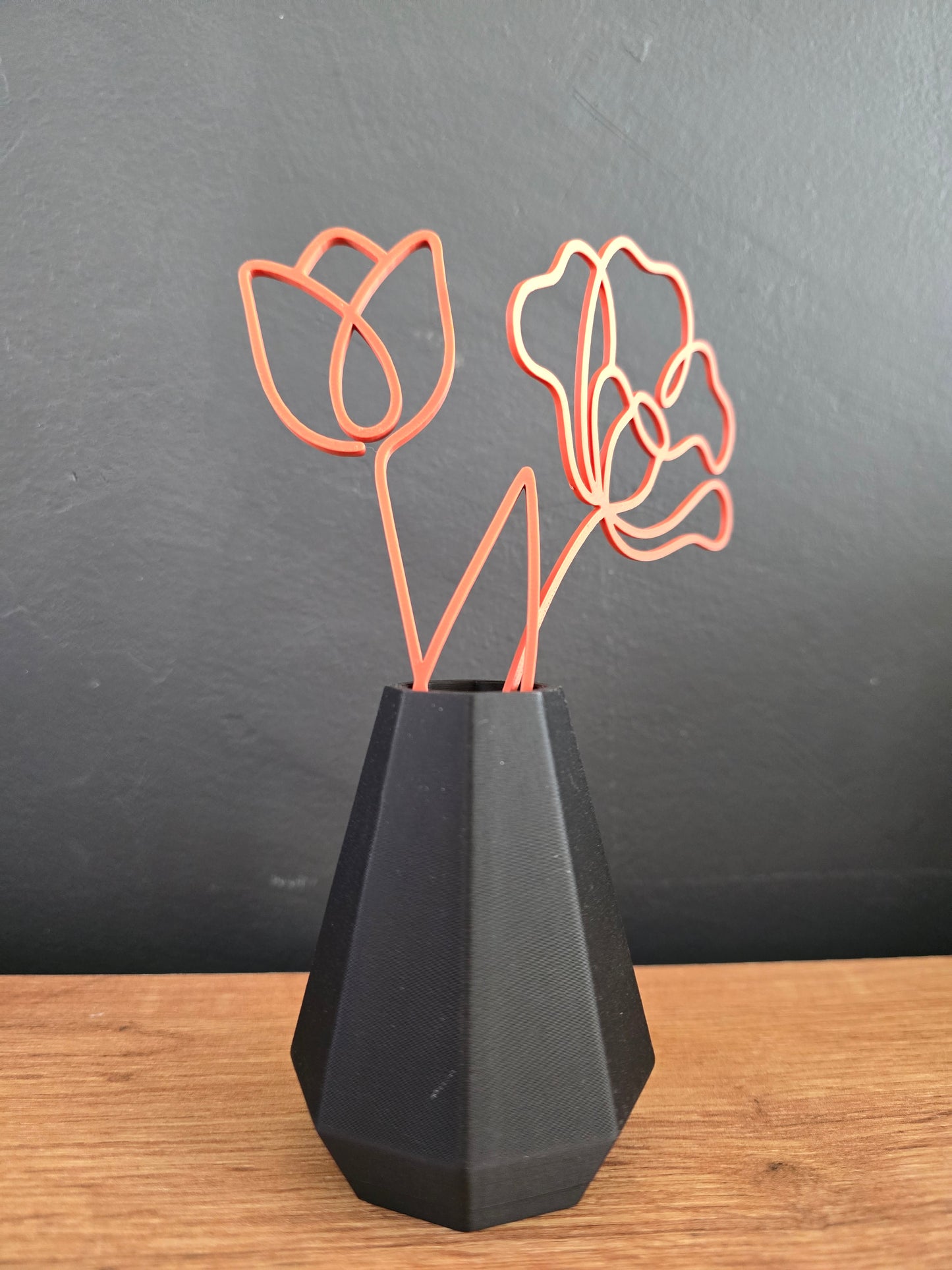 Mini vaasje met bloem