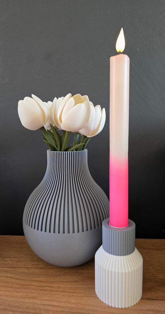 Neki vaas - Straight bottom – minimalistische droogbloemen vaas