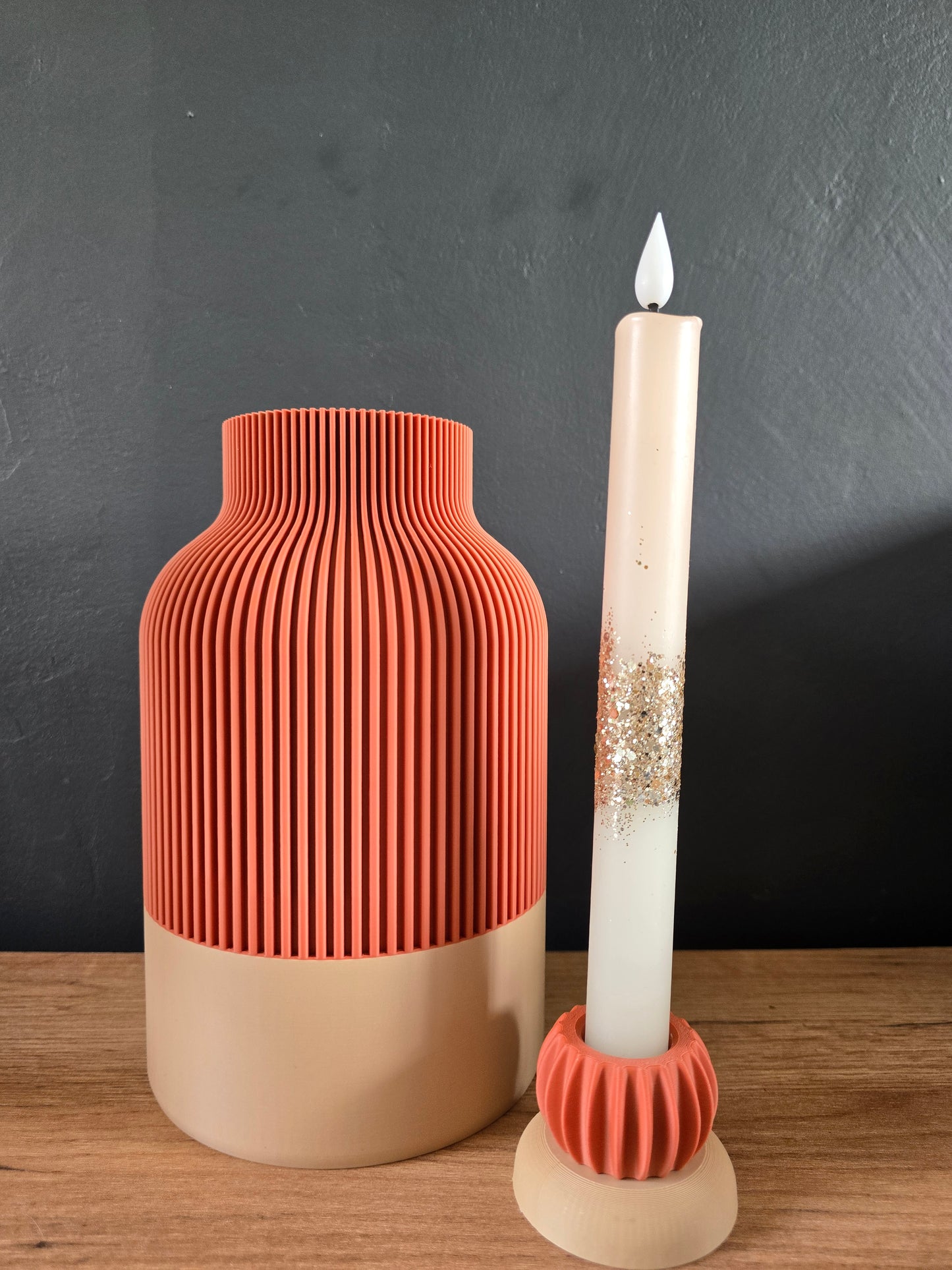 Kyoto Vaas Latte & Terracotta