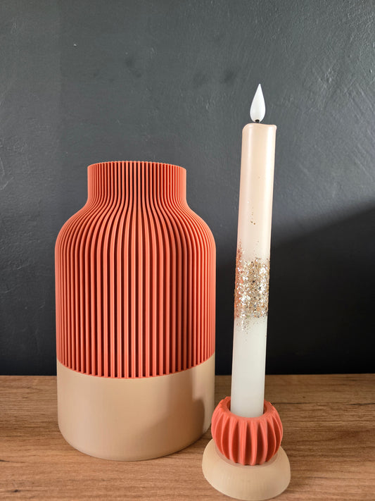 Kyoto Vaas Latte & Terracotta