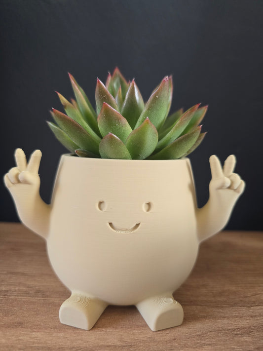 Planter Peace – klein potje met grote glimlach