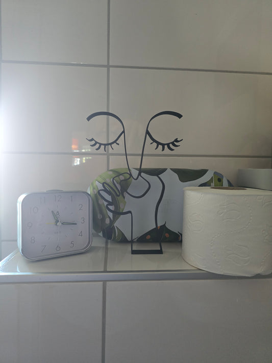 Toilet Decoratie Gezicht
