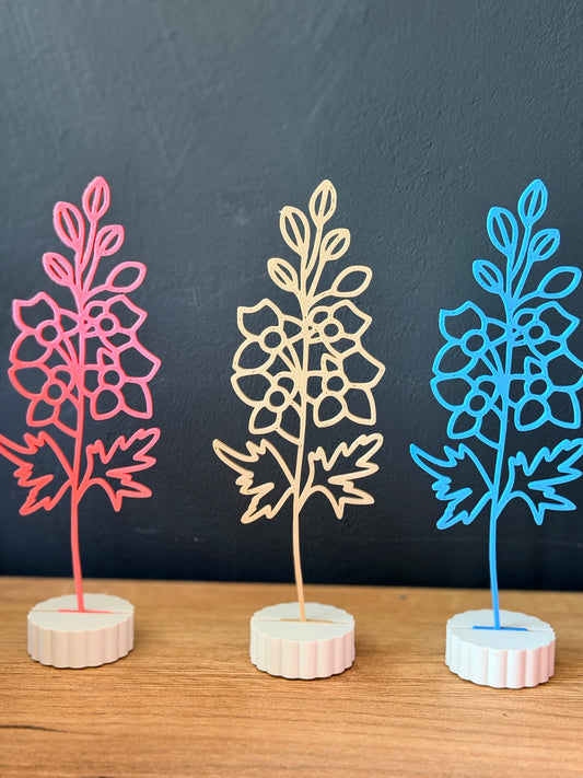 Geboortebloem met Standaard – Felle kleuren