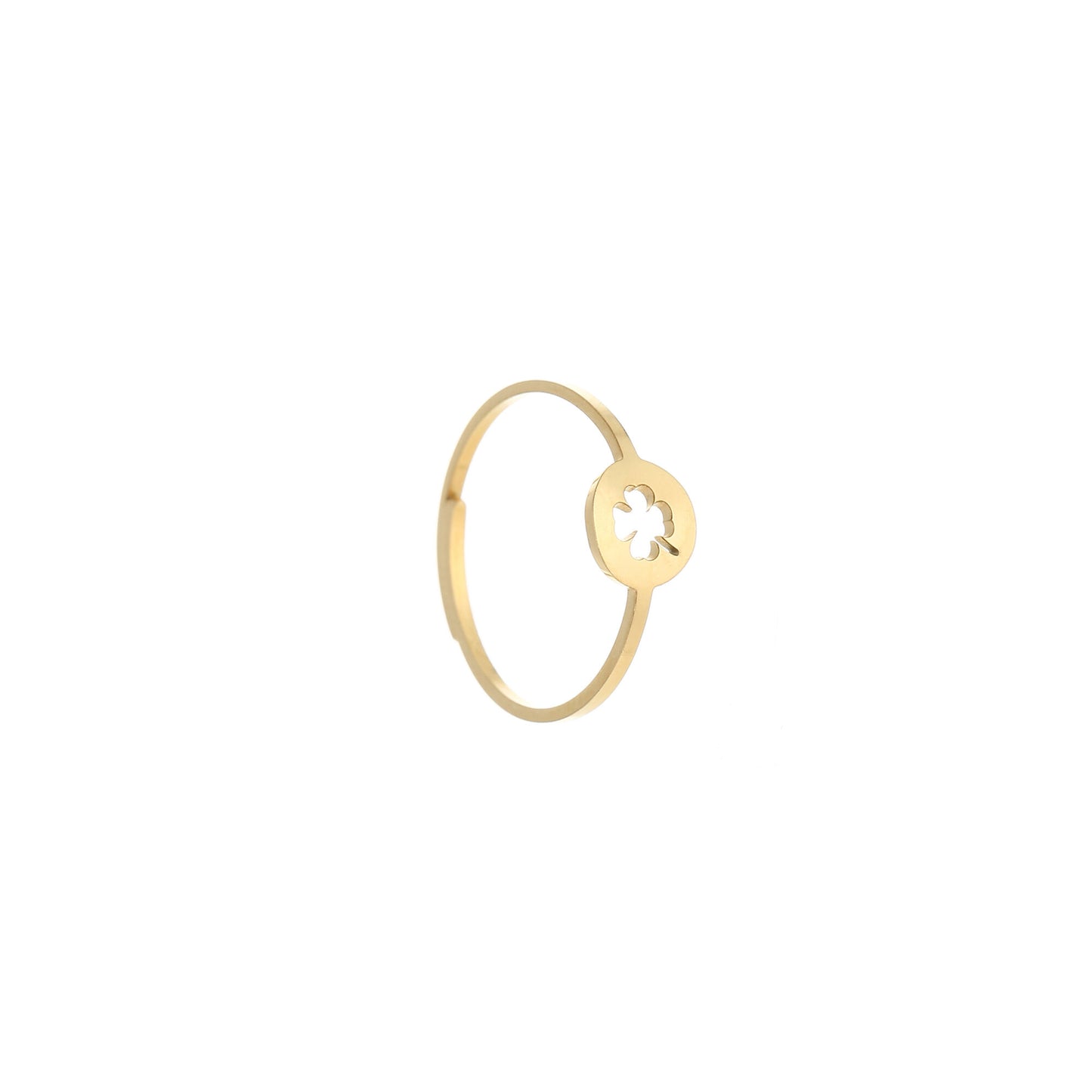 clover ring gold