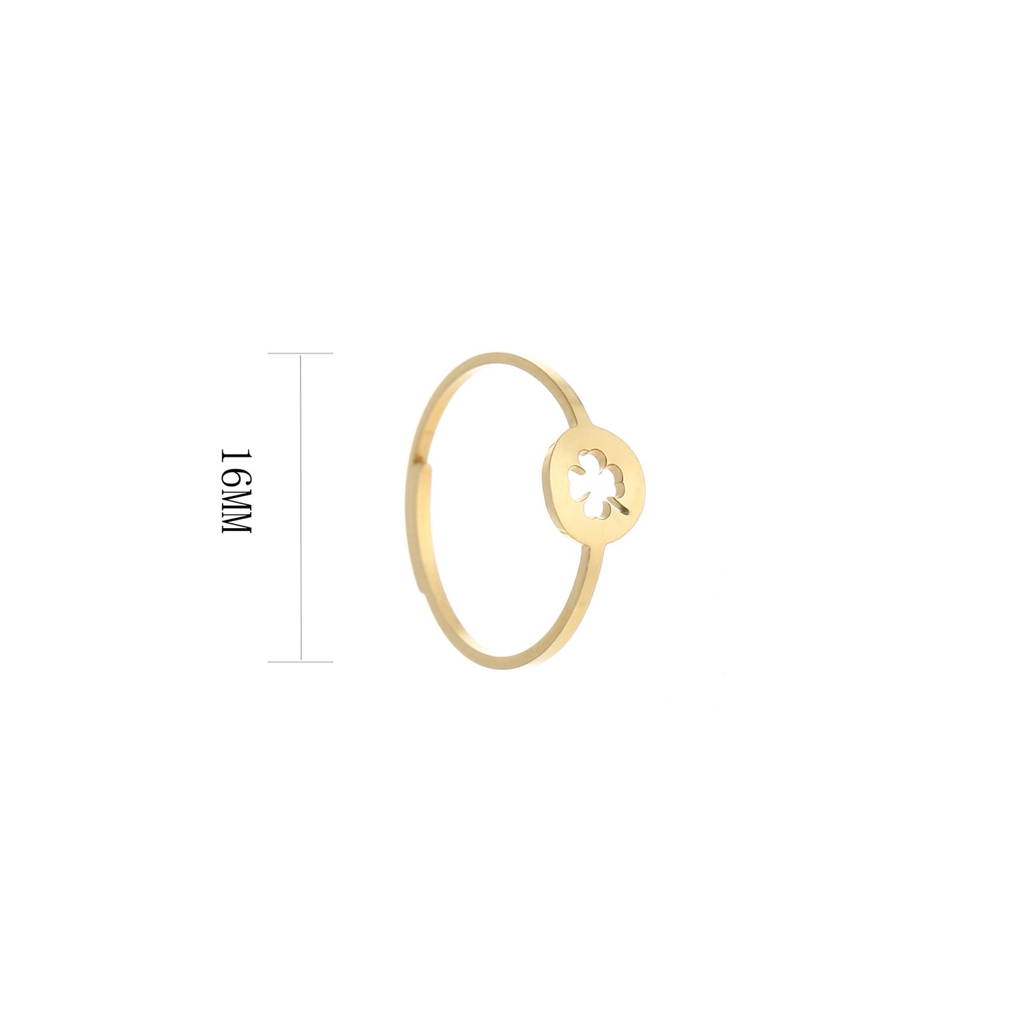 clover ring gold