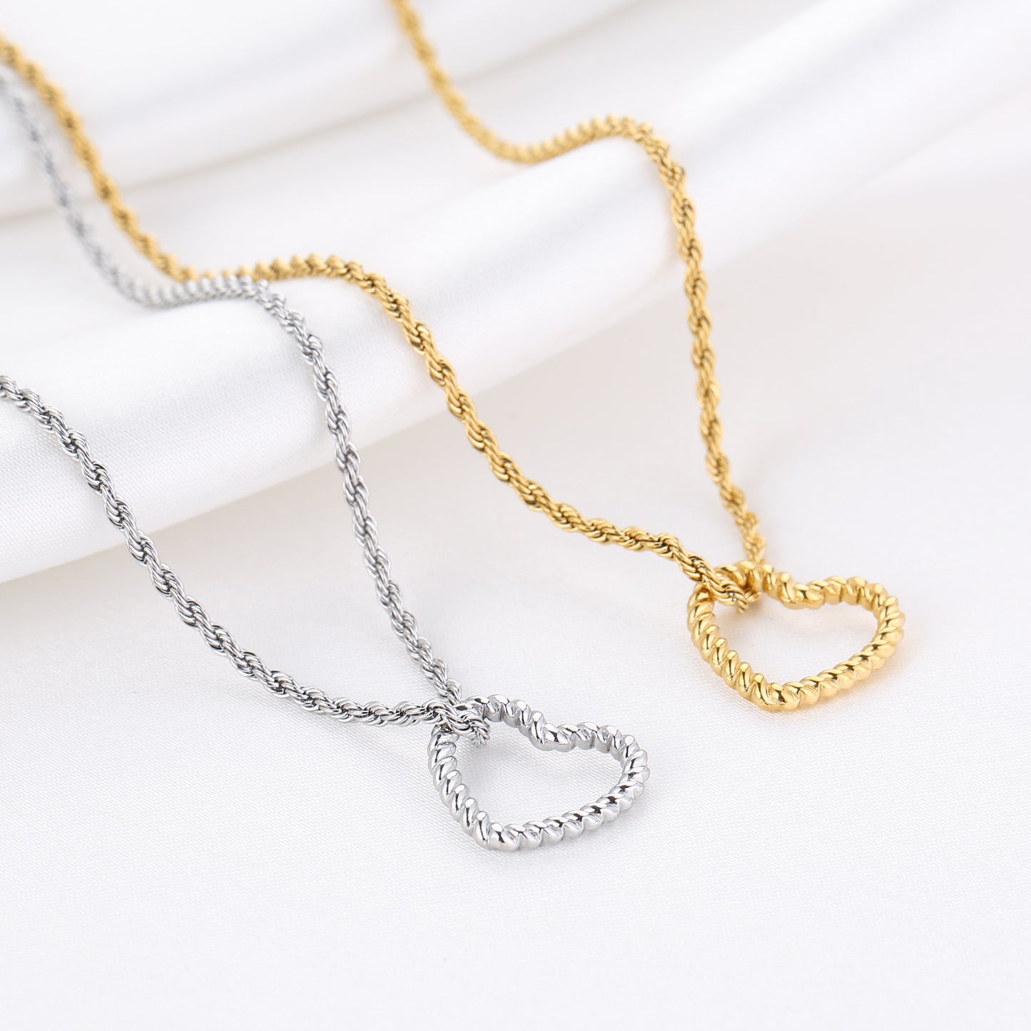 Twisted Heart Necklace
