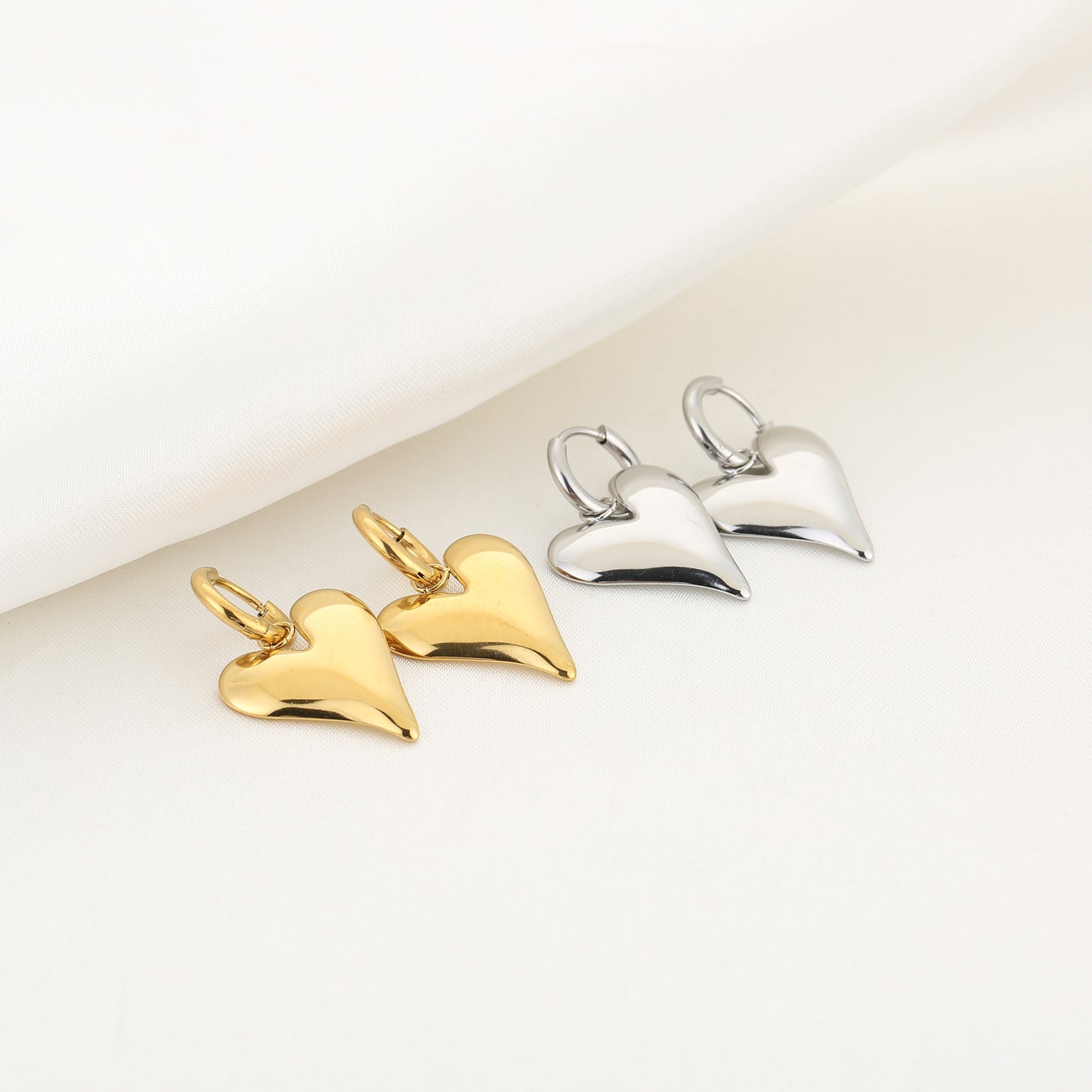 Heart Drop Earrings