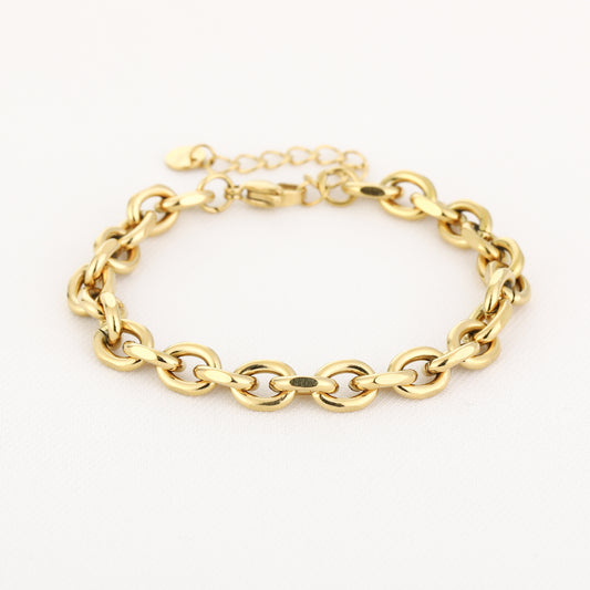Chunky Link Bracelet – Goud – Sunset Fashion