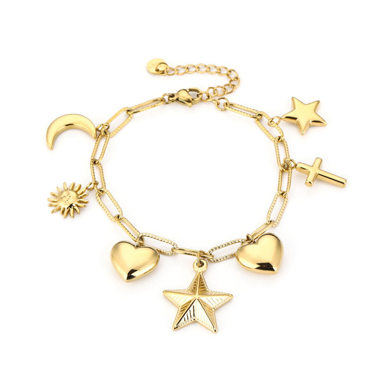 Symbol charm bracelet